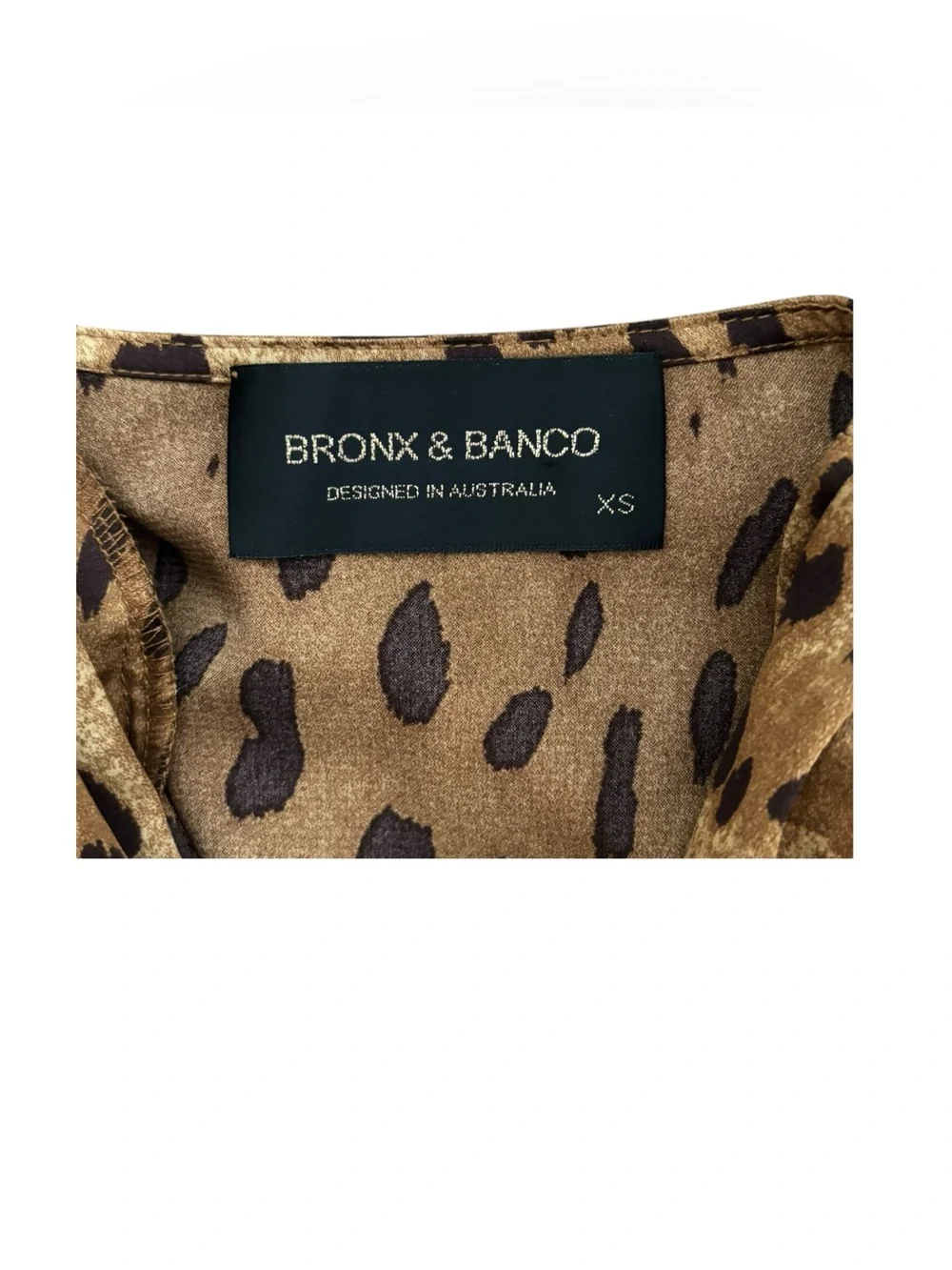 Bronx & Banco Leo Ruffled Animal-Print Mini Dress - Picture 4 of 4